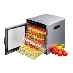 Wartmann Deshidrator cu 10 tăvi, complet din oțel inox