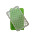 Tavă de germinare și culturi de iarbă și vlăstari, cu sită de scurgere, 22x15x2 cm