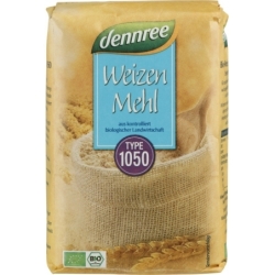 Faină neagră de grâu bio tip 1050, 1kg, Dennree