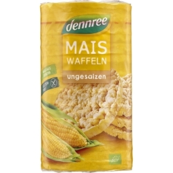 Rondele din porumb expandat fără sare fără gluten, bio, 120g, Dennree