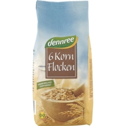 Fulgi bio din 6 cereale, 500g, Dennree