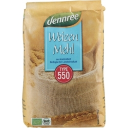 Faină albă tip 550 ecologică, bio, 1kg, Dennree