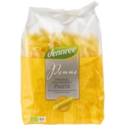 Penne din porumb și orez fără gluten, bio, 500g, Dennree