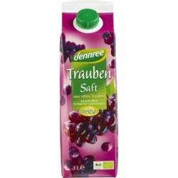 Suc de struguri roșii bio, 1l, Dennree