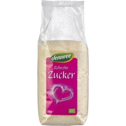 Zahăr brut din trestie organic, bio, 1kg, Dennree