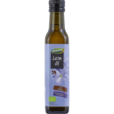 Ulei de in presat la rece, bio, 250ml, Dennree