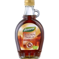 Sirop de arțar grad C cu gust intens, bio, 250ml, Dennree