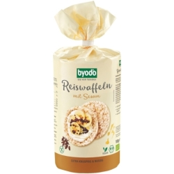 Rondele din orez expandat și susan fără gluten, bio, 100g, Byodo