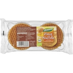 Vafe bio cu miere, 175g, Dennree