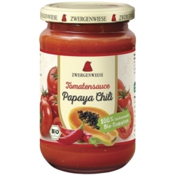 Sos de tomate bio Papaya-Chili, 340ml, Zwergenwiese