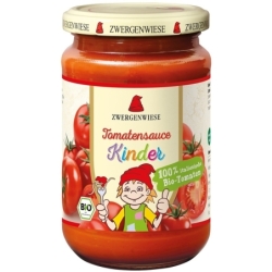 Sos de tomate pentru copii cu îndulcitor din mere, bio, 340ml, Zwergenwiese