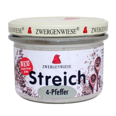 Pate vegetal bio cu 4 tipuri de piper fără gluten, 180g, Zwergenwiese