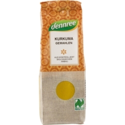 Curcuma bio măcinată, 50g, Dennree