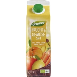 Suc galben de fructe și legume, bio, 1l, Dennree