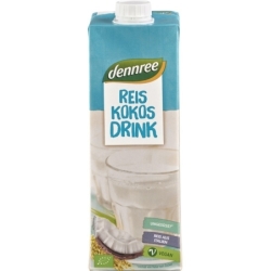 Băutură bio de orez cu cocos, 1l, Dennree