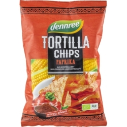 Tortilla chips cu ardei eco, bio, 125g, Dennree