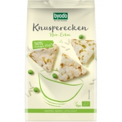Mini Crackers din orez și mazăre fără gluten, bio, 90g, Byodo