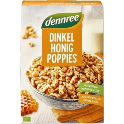 Spelta expandată cu miere, bio, 375g, Dennree