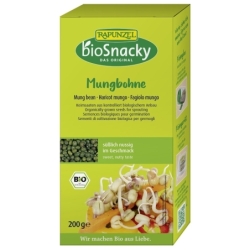 Semințe de fasole mung bio pentru germinat, 200g, BioSnacky Rapunzel