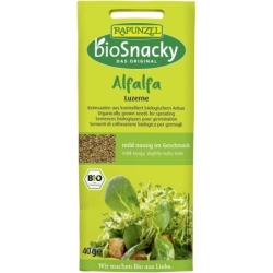 Semințe de lucernă ecologică pentru germinat, bio, 40g, BioSnacky Rapunzel
