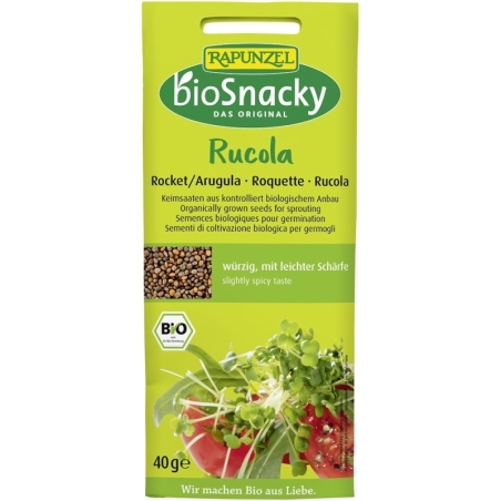 Semințe de rucola bio pentru germinat, 40g, BioSnacky Rapunzel