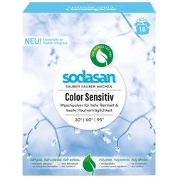 Detergent pudră Color - Sensitiv organic, 1.01kg, Sodasan