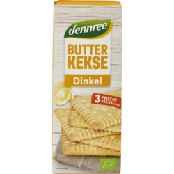 Biscuiți din spelta și unt Butterkeks, bio, 150g, Dennree