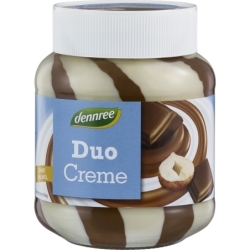Cremă duo cu alune și lapte bio, 400g, Dennree