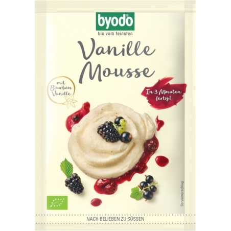Mix pentru mousse de vanilie fără gluten, bio, 36g, Byodo