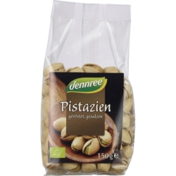 Fistic bio prăjit și sărat, 150g, Dennree