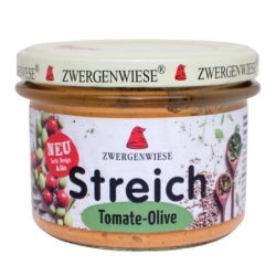 Pate vegetal cu tomate și măsline, bio, 180g, Zwergenwiese