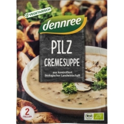 Supă cremă de ciuperci la plic, bio, 50g, Dennree