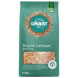 Semințe de in zdrobite, bio, 200g, Davert