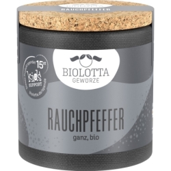 Piper boabe afumat, bio, 45g, BioLotta