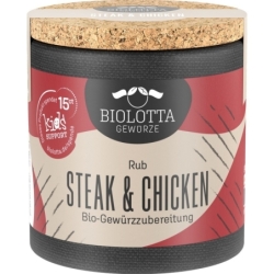 Mix de condimente pentru steak și pui, bio, 50g, BioLotta