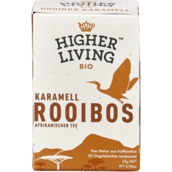 Ceai bio Rooibos caramel, 28g, Higher Living
