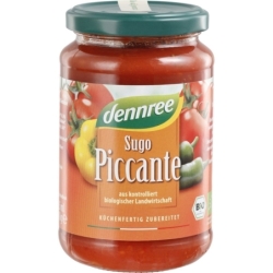 Sos de roșii cu legume Sugo Picante, bio, 340g, Dennree
