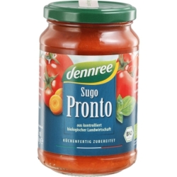 Sos de roșii cu legume și busuioc Sugo Pronto, bio, 340g, Dennree