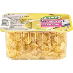 Coajă de lămâie confiată, bio, 100g, Dennree