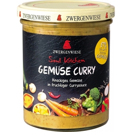 Sos cu legume și curry bio fără gluten, 370g, Zwergenwiese