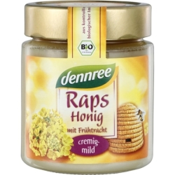 Miere cremoasă de rapiță, bio, 500g, Dennree