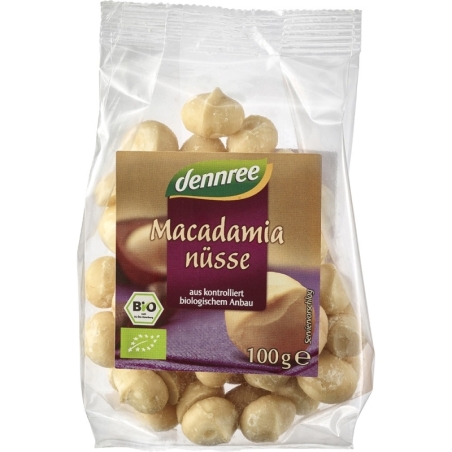 Nuci macadamia, bio, 100g, Dennree