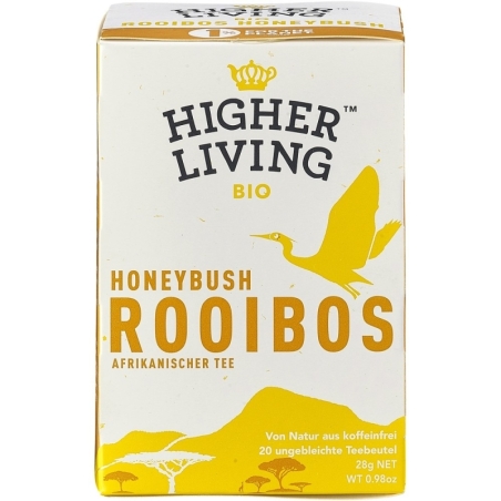 Ceai Rooibos Honeybush bio, 28g, Higher Living