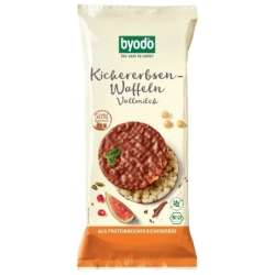Rondele bio din năut cu ciocolată cu lapte fără gluten, 65g, Byodo