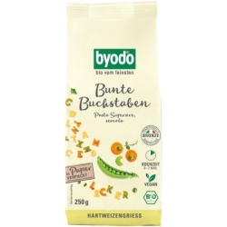 Paste bio litere colorate pentru copii, 250g, Byodo