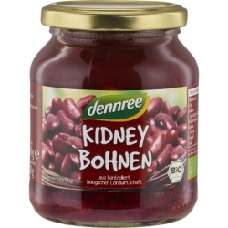 Fasole Kidney bio la borcan, 360g, Dennree