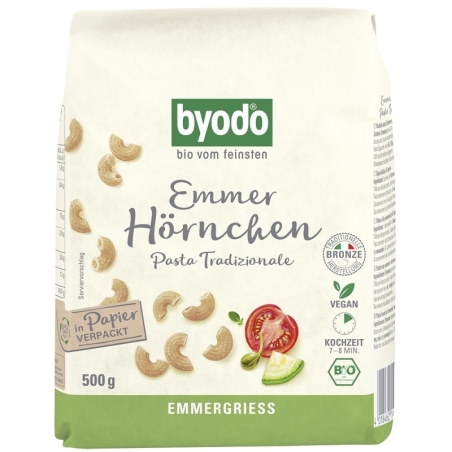 Melci bio din emmer, 500g, Byodo