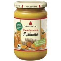 Sos de tomate cu curcuma, bio, 340ml, Zwergenwiese