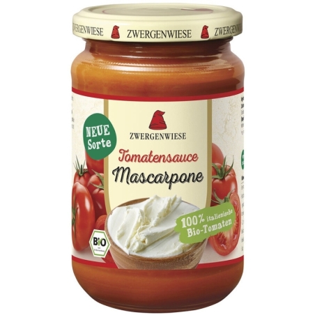 Sos de tomate bio cu mascarpone, 340ml, Zwergenwiese