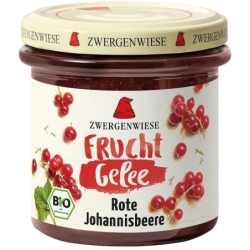 Jeleu bio de coacăz roșu fără gluten, 160g, Zwergenwiese